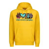 Lemon peace love camping Premium Hoodie - JahusDesignShop