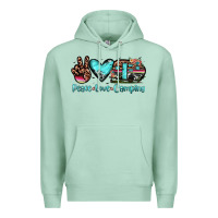 Seafoam peace love camping Premium Hoodie - JahusDesignShop