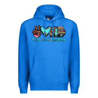 True Royal peace love camping Premium Hoodie - JahusDesignShop