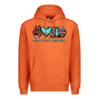 Carrot peace love camping Premium Hoodie - JahusDesignShop