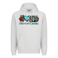 Dove Grey peace love camping Premium Hoodie - JahusDesignShop