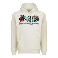 Oatmeal Heather peace love camping Premium Hoodie - JahusDesignShop