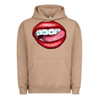 Pigment Burro Lips Dental Braces Urban Hoodie - Artiststas