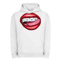 Pigment Lunar Rock Lips Dental Braces Urban Hoodie - Artiststas