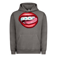 Lips Dental Braces Urban Hoodie | Teevron
