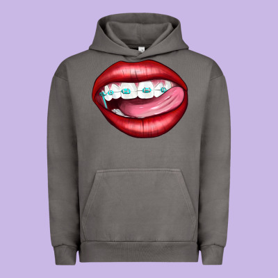 Lips Dental Braces Urban Hoodie Designed By Artiststas