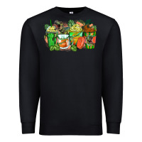 Black t rex coffee cups Premium Sweatshirt - Zillion Design Studio