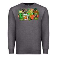 Charcoal Heather t rex coffee cups Premium Sweatshirt - Zillion Design Studio