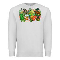 Dove Grey t rex coffee cups Premium Sweatshirt - Zillion Design Studio