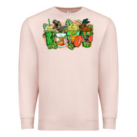 Pale Pink t rex coffee cups Premium Sweatshirt - Zillion Design Studio