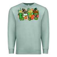 Seafoam t rex coffee cups Premium Sweatshirt - Zillion Design Studio