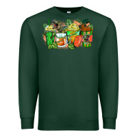 Sports Green t rex coffee cups Premium Sweatshirt - Zillion Design Studio