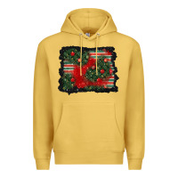 Antique Gold christmas ornament background Premium Hoodie - BundleAndBundleShop