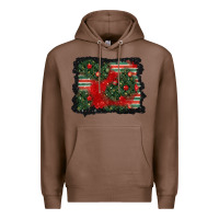 Chestnut christmas ornament background Premium Hoodie - BundleAndBundleShop