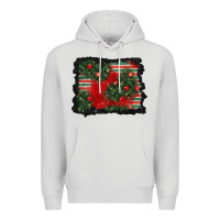 Dove Grey christmas ornament background Premium Hoodie - BundleAndBundleShop