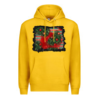 Lemon christmas ornament background Premium Hoodie - BundleAndBundleShop