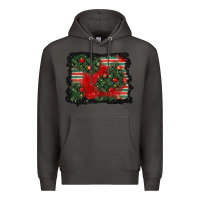 Smoke christmas ornament background Premium Hoodie - BundleAndBundleShop