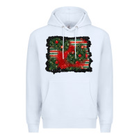 White christmas ornament background Premium Hoodie - BundleAndBundleShop