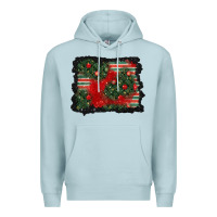Blue Mist christmas ornament background Premium Hoodie - BundleAndBundleShop