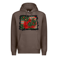 Coffee christmas ornament background Premium Hoodie - BundleAndBundleShop