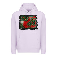 Lilac christmas ornament background Premium Hoodie - BundleAndBundleShop