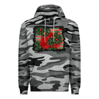 Slate Camo christmas ornament background Premium Hoodie - BundleAndBundleShop