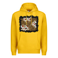 Lemon christmas mistletoe background Premium Hoodie - BundleAndBundleShop
