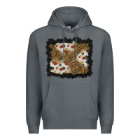 Rock christmas mistletoe background Premium Hoodie - BundleAndBundleShop