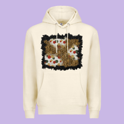 Christmas Mistletoe Background Premium Hoodie Designed By Bundleandbundleshop