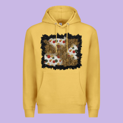Christmas Mistletoe Background Premium Hoodie Designed By Bundleandbundleshop