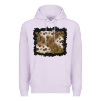 Lilac christmas mistletoe background Premium Hoodie - BundleAndBundleShop