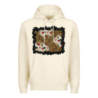 Sandshell christmas mistletoe background Premium Hoodie - BundleAndBundleShop