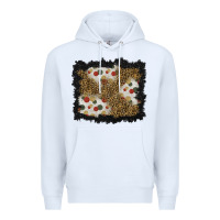 White christmas mistletoe background Premium Hoodie - BundleAndBundleShop