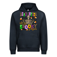Navy dead inside but its spooky season Urban Hoodie - AdoDesignShop