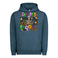 Pigment Midnight Navy dead inside but its spooky season Urban Hoodie - AdoDesignShop