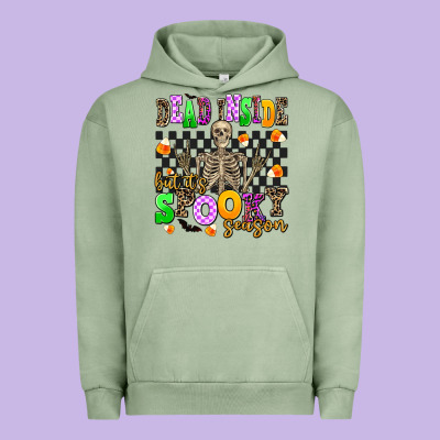 Dead Inside But Its Spooky Season Urban Hoodie Designed By Adodesignshop