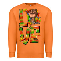 Carrot love juneteenth with fist Premium Sweatshirt - texasbilliewilder