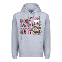 Heather Grey dear santa my brother did it Premium Hoodie - AdoDesignShop
