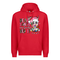 Red dear santa my brother did it Premium Hoodie - AdoDesignShop