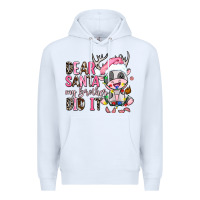 White dear santa my brother did it Premium Hoodie - AdoDesignShop