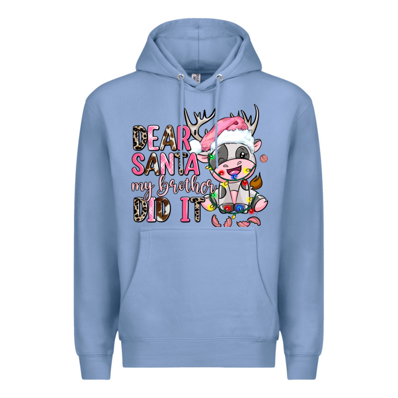 Dear Santa My Brother Did It Premium Hoodie by AdoDesignShop | Teevron