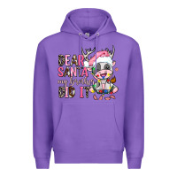 Purple dear santa my brother did it Premium Hoodie - AdoDesignShop