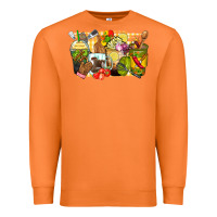Carrot lunch lady coffee cups Premium Sweatshirt - Zillion Design Studio