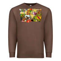 Chestnut lunch lady coffee cups Premium Sweatshirt - Zillion Design Studio