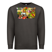Smoke lunch lady coffee cups Premium Sweatshirt - Zillion Design Studio