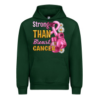 Forest Green Stronger than breast cancer Urban Hoodie - Artiststas