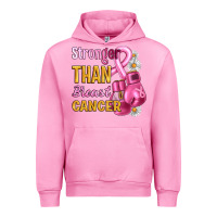 Fuchsia Pink Stronger than breast cancer Urban Hoodie - Artiststas