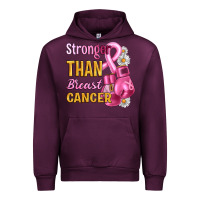 Mauve Wine Stronger than breast cancer Urban Hoodie - Artiststas
