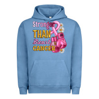 Pigment Pebble Blue Stronger than breast cancer Urban Hoodie - Artiststas
