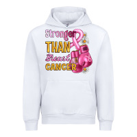 White Stronger than breast cancer Urban Hoodie - Artiststas